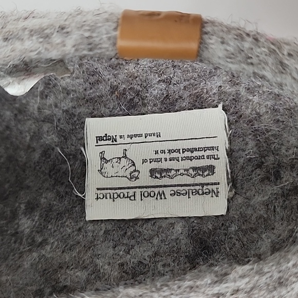 Baabushka Wool Slippers With Rubber Sole Gray - Picture 9 of 16